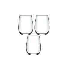 Set de 3 verres à eau bas en verre transparent | Verres & carafes | 3 800 CFA , dakar, Sénégal