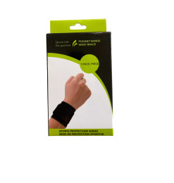 Bande de poignet taille M noir/gris