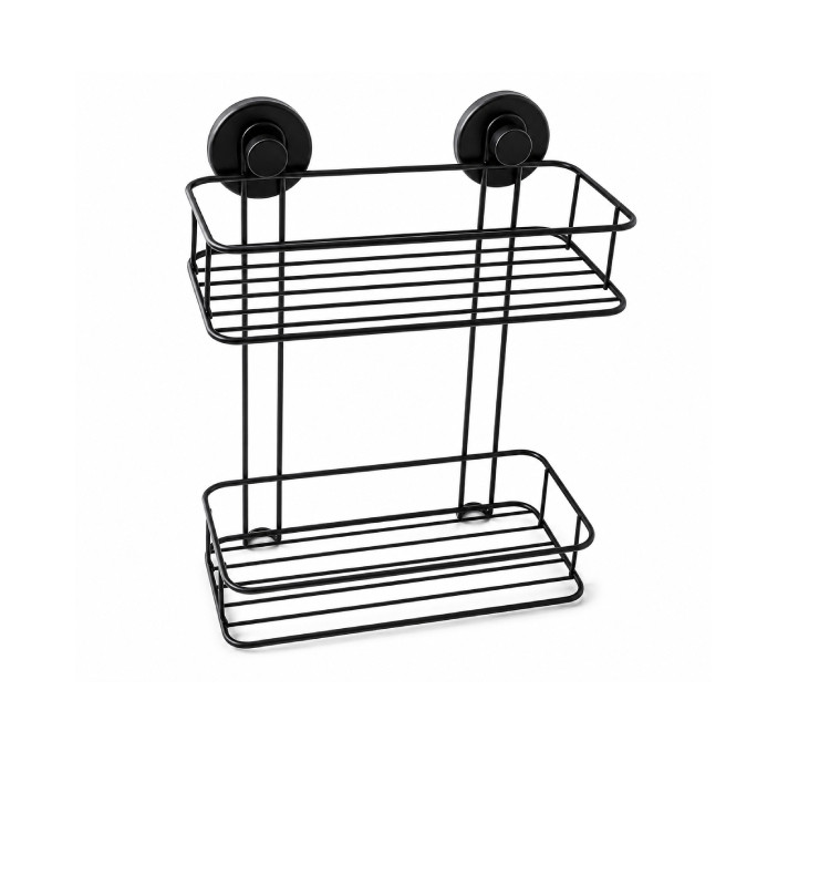 Étagère de salle de bain à ventouse 26 x 14 x 35 cm en métal | Meubles & étagères salle de bain | 6 900 CFA , dakar, Sénégal