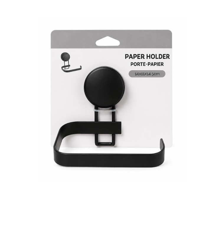 Porte papier toilette à ventouse en métal 17 x 8,5 x 8 cm | Accessoires salle de bain | 2 800 CFA , dakar, Sénégal