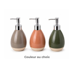 Distributeur à savon en céramique 9,5 x 9,5 x 17,5 cm | Accessoires salle de bain | 2 700 CFA , dakar, Sénégal