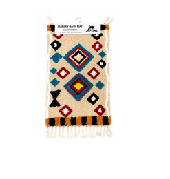 Tapis de bain 50x80 cm en polyester motif ethnique | Tapis de bain | 11 400 CFA , dakar, Sénégal