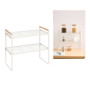 Étagère 2 niveaux en métal blanc L42 x P21 x H37,5 cm | Organisation | 12 200 CFA , dakar, Sénégal