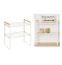 Étagère 2 niveaux en métal blanc L33 x P21 x H37,5 cm | Organisation | 9 400 CFA , dakar, Sénégal