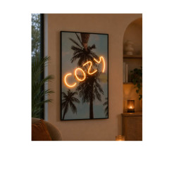 Tableau LED rechargeable Cozy Palmiers 70 x 120 x 3 cm | Tableaux et toiles , Dakar, Sénégal