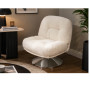 Fauteuil pivotant en tissu blanc 65 x 76 x 75 cm | 160 000 CFA | à Dakar