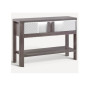 Console 120 x 38 x 80 cm gris chêne et blanc brillant | 285 000 CFA | à Dakar