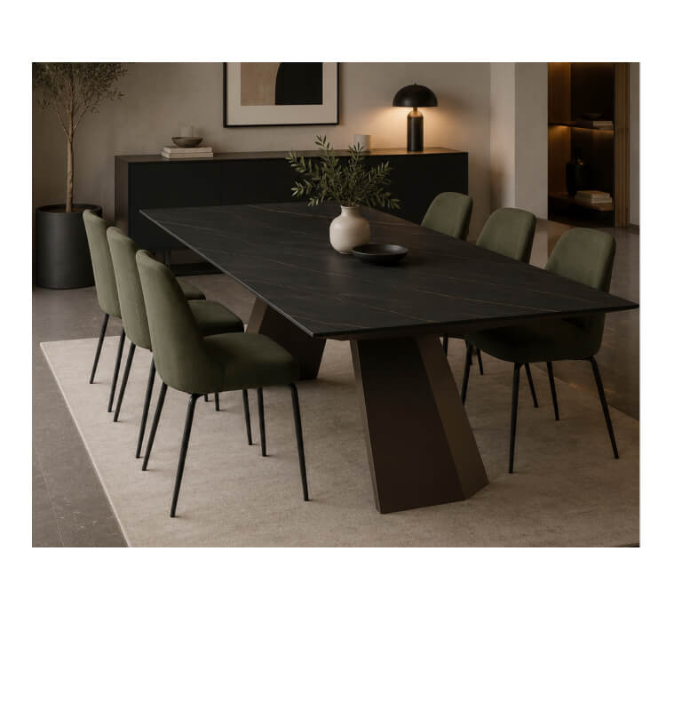 Table à manger extensible en céramique 160/240 x 90 cm | 680 000 CFA | à Dakar