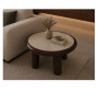 Table de coin high gloss en MDF avec plateau effet marbre 70 x 70 x 46 cm | 215 000 CFA | à Dakar