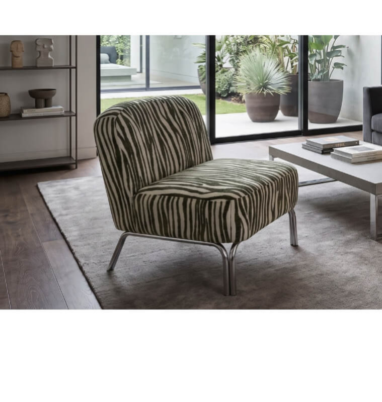 Fauteuil en tissu blanc et vert 65 x 77 x 69 cm | 180 000 CFA | à Dakar