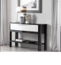 Console 120 x 80 x 38 cm 1 tiroir gris chêne et blanc brillant | 295 000 CFA | à Dakar