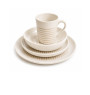 Coffret vaisselle en céramique blanc et beige motif ethnique - 16 Pcs | Assiettes & coffrets d'assiettes | 23 000 CFA , dakar...