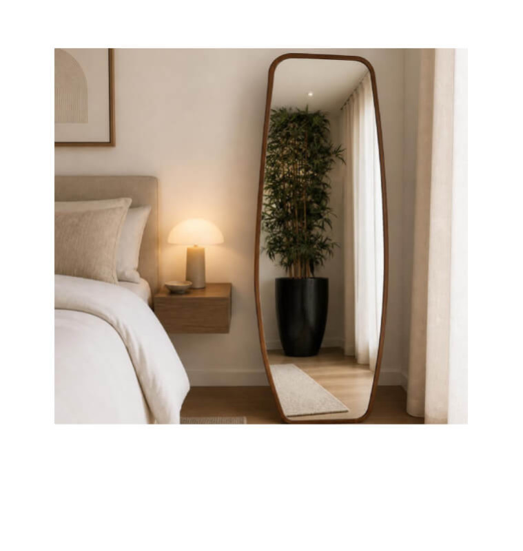 Miroir rectangulaire sur pied 60 x 160 cm en bois | Miroirs , Dakar, Sénégal