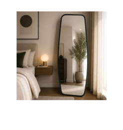 Miroir rectangulaire sur pied 60 x 160 cm en bois noir | Miroirs , Dakar, Sénégal