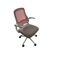 Chaise de bureau rose et...