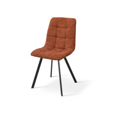 Chaise de salle à manger en tissu terracotta avec pieds en métal 55 x 45 x 86 cm | 34 000 CFA | à Dakar
