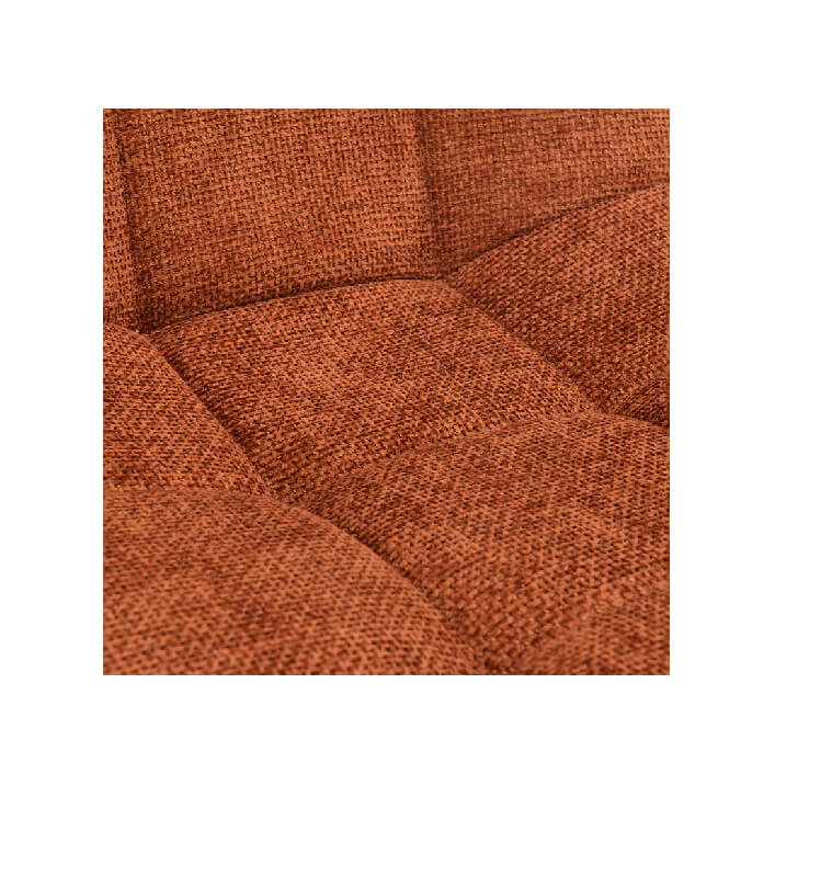 Chaise de salle à manger en tissu terracotta avec pieds en métal 55 x 45 x 86 cm | 34 000 CFA | à Dakar