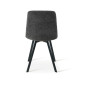Chaise salle à manger en tissu gris foncé avec pieds en métal 55 x 45 x 86 cm | 34 000 CFA | à Dakar