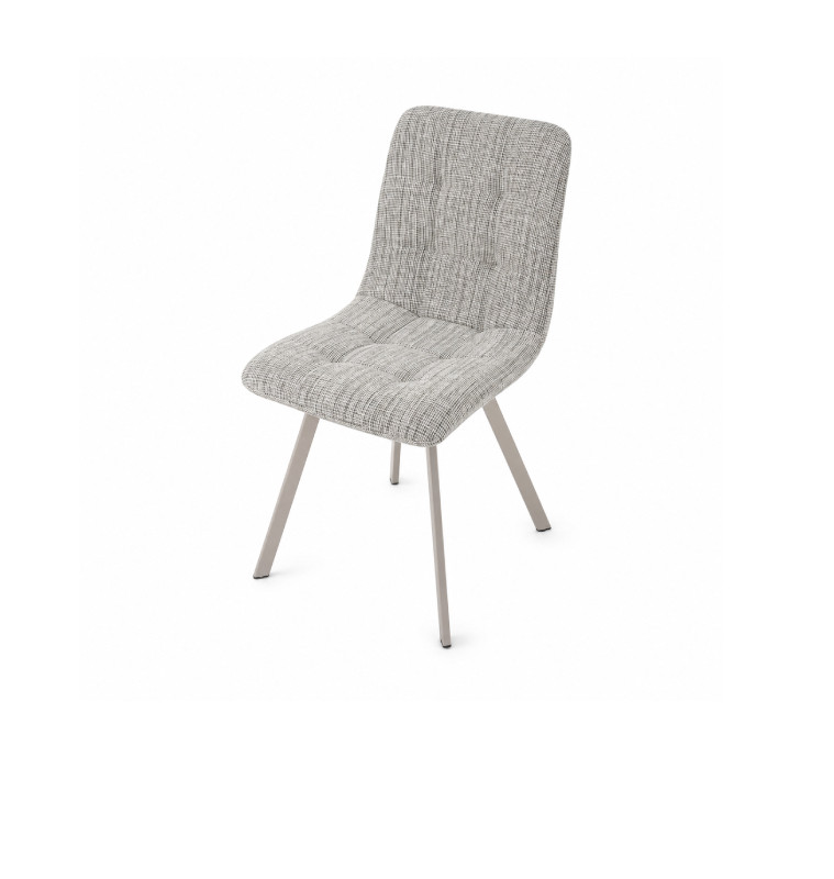 Chaise de salle à manger en tissu marron et beige 55 x 45 x 86 cm  | 34 000 CFA | à Dakar