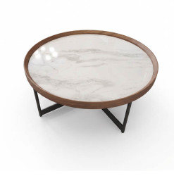 Table à café avec plateau céramique blanc 90 x 38 cm | 335 000 CFA | à Dakar