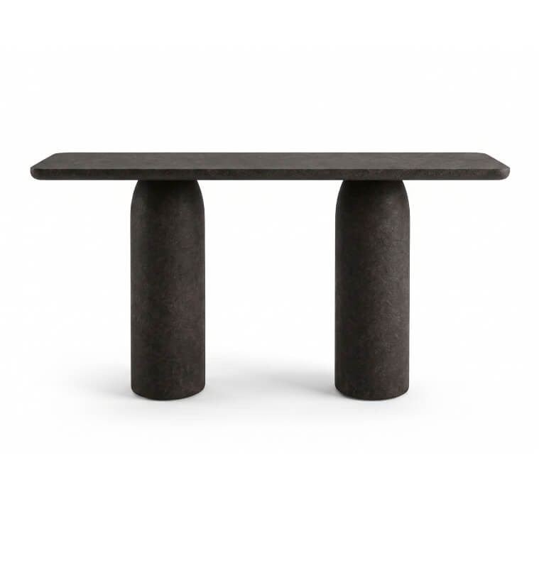 Console MDF avec plateau ciment 4 cm noir 150 x 40 x 77 cm | 325 000 CFA | à Dakar
