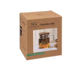 Tisanière MIA 450 ml en verre, Bambou, acier et silicone | Bouilloires & théières | 6 600 CFA , dakar, Sénégal