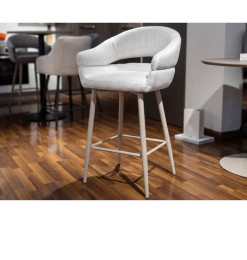 Chaise de bar en tissu...