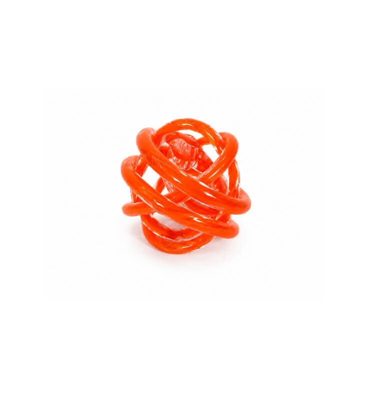 Boule déco en verre orange D16 cm | Déco divers , Dakar, Sénégal