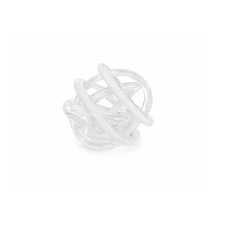Boule déco en verre blanc D16 cm | Déco divers , Dakar, Sénégal