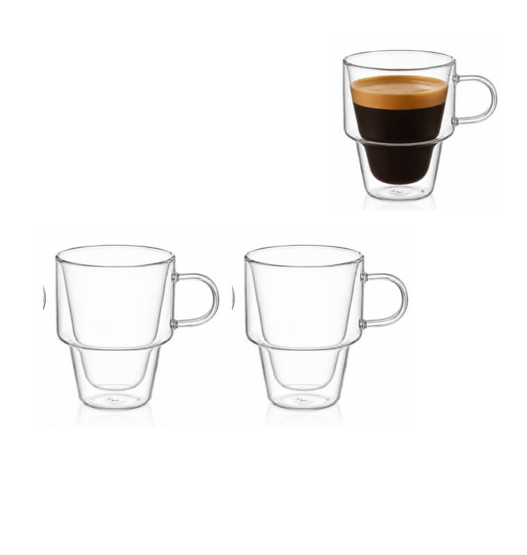 Tasses à thé double paroi en verre - Lot de 2 | Tasses & mugs | 5 800 CFA , dakar, Sénégal