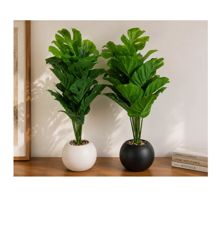 Plante verte artificielle H85 cm dans pot en plastique | Plantes & fleurs artificielles , Dakar, Sénégal