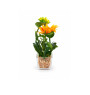 Tournesol artificiel jaune 25 cm dans pot en verre transparent avec galets | Plantes & fleurs artificielles , Dakar, Sénégal
