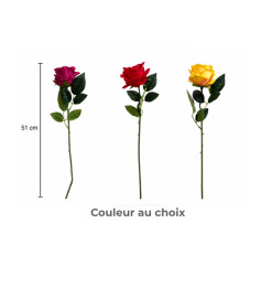 Tige de rose artificielle velours 51 cm | Plantes & fleurs artificielles , Dakar, Sénégal
