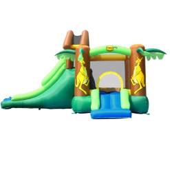 Aire de jeux gonflable The Happy Hopper 400 x 350 x 230 cm avec toboggan et piscine à balles | Gonflable & jeux de plage | 42...