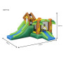 Aire de jeux gonflable The Happy Hopper 400 x 350 x 230 cm avec toboggan et piscine à balles | Gonflable & jeux de plage | 42...