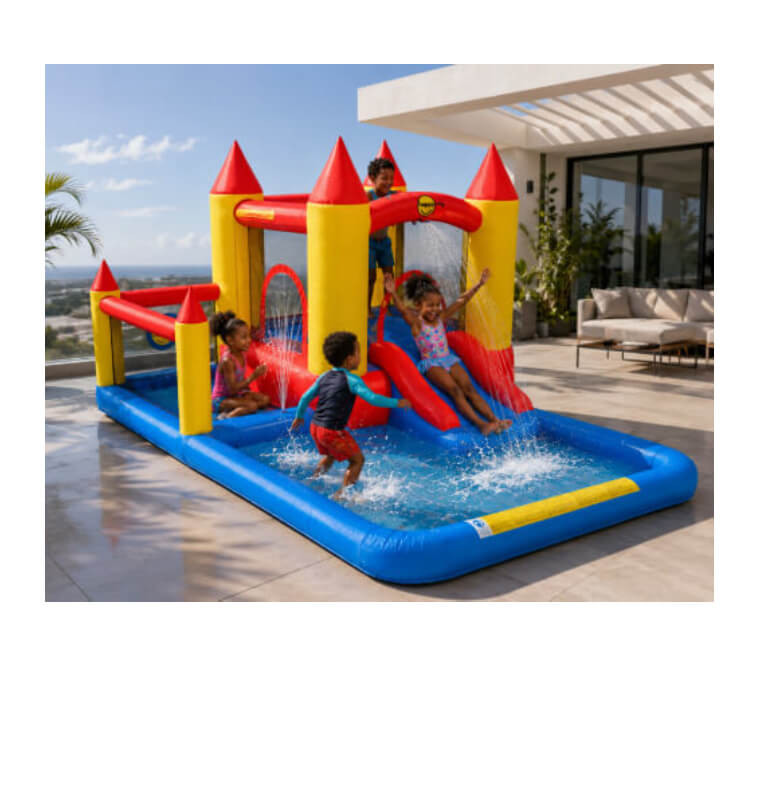 Aire de jeux château gonflable avec piscine 400 x 280 x 200 cm | Gonflable & jeux de plage | 350 000 CFA , dakar, Sénégal