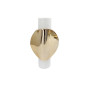 Vase déco en céramique blanc et or 22 x 11 x 38 cm | Vases déco , Dakar, Sénégal