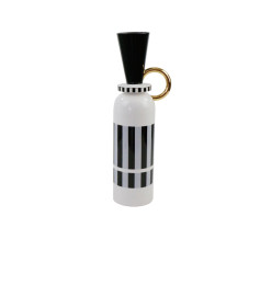 Vase déco Thames Aero en céramique blanc, noir et doré 16 x 11 x 48 cm | Vases déco , Dakar, Sénégal
