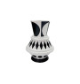 Vase déco ethnique en céramique noir et blanc 21 x 21 x 28,5 cm | Vases déco , Dakar, Sénégal