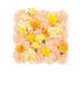 Panneau de fleurs artificielles rose et jaune 50 x 50 cm | Plantes & fleurs artificielles , Dakar, Sénégal