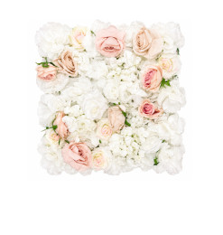 Panneau de fleurs artificielles blanc et rose 50 x 50 cm | Plantes & fleurs artificielles , Dakar, Sénégal