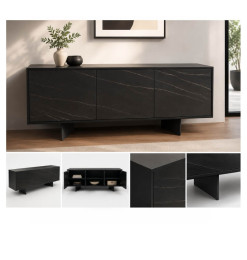 Buffet en bois noir et brun 180 x 40 x 78 cm | 695 000 CFA | à Dakar