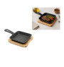 Poêle grill en fonte avec planche de présentation en bois 13 cm | Poêles | 7 500 CFA , dakar, Sénégal
