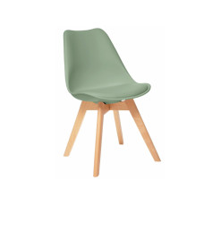 Chaise vert clair 48 x 52 x 82 cm, polypropylène/PU/bois | 20 000 CFA | à Dakar