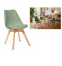 Chaise vert clair 48 x 52 x 82 cm, polypropylène/PU/bois | 20 000 CFA | à Dakar