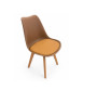 Chaise marron 48 x 52 x 82 cm, polypropylène/PU/bois | 20 000 CFA | à Dakar