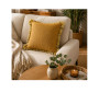 Coussin déco 45 x 45 cm ocre 80 % coton, garnissage 470 g | Coussins déco , Dakar, Sénégal