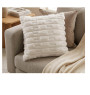 Coussin déco 45 x 45 cm blanc fourrure polyester douce | Coussins déco , Dakar, Sénégal