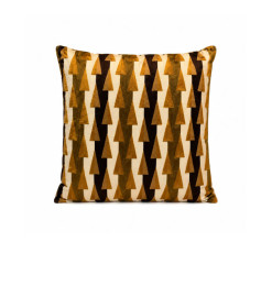 Coussin déco 45 x 45 cm ocre et marron 100 % coton, garnissage 470 g | Coussins déco , Dakar, Sénégal