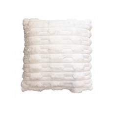 Coussin déco 45 x 45 cm blanc fourrure polyester douce | Coussins déco , Dakar, Sénégal